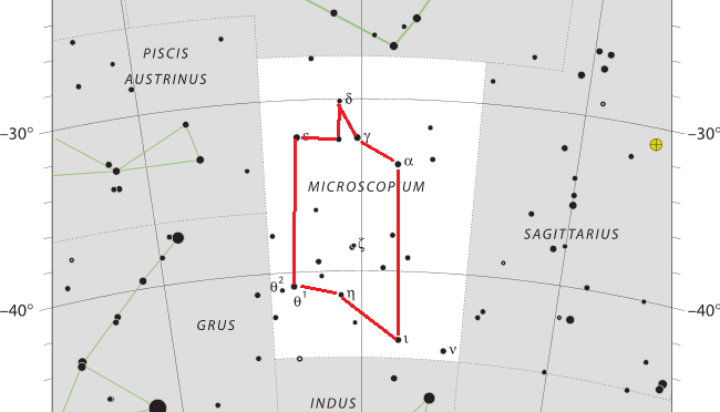 Das Sternbild Microscopium – Mikroskop