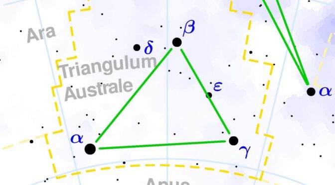 Das Sternbild Triangulum Australe – Südliches Dreieck