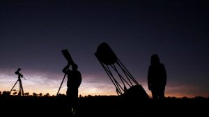 Öffentliche Beobachtung des Nachthimmels