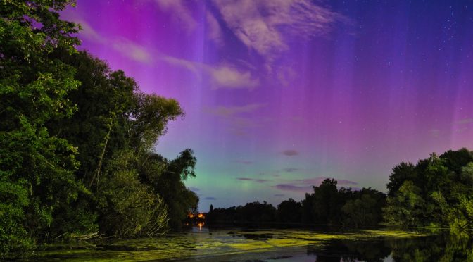 Polarlichter über Lübeck am 12.09.2024